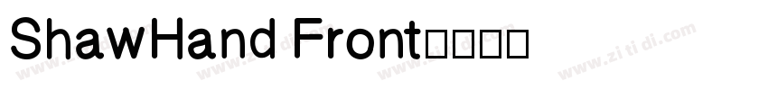 ShawHand Front字体转换